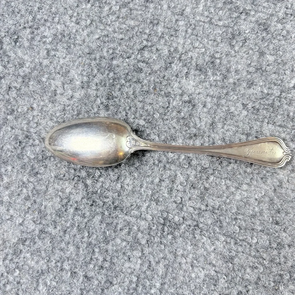 Towle Paul Revere Sterling Silver Coffee Spoon Juanita Engrave Back 1906 Pattern